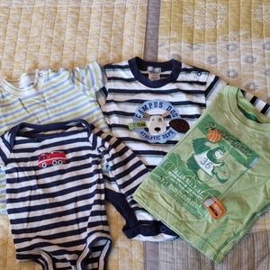 Carter's 3 month lot of long sleeved onesies